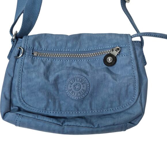 Kipling Sabian Crossbody Mini Bag Blue Water Resistant Lightweight Travel - Picture 2 of 12